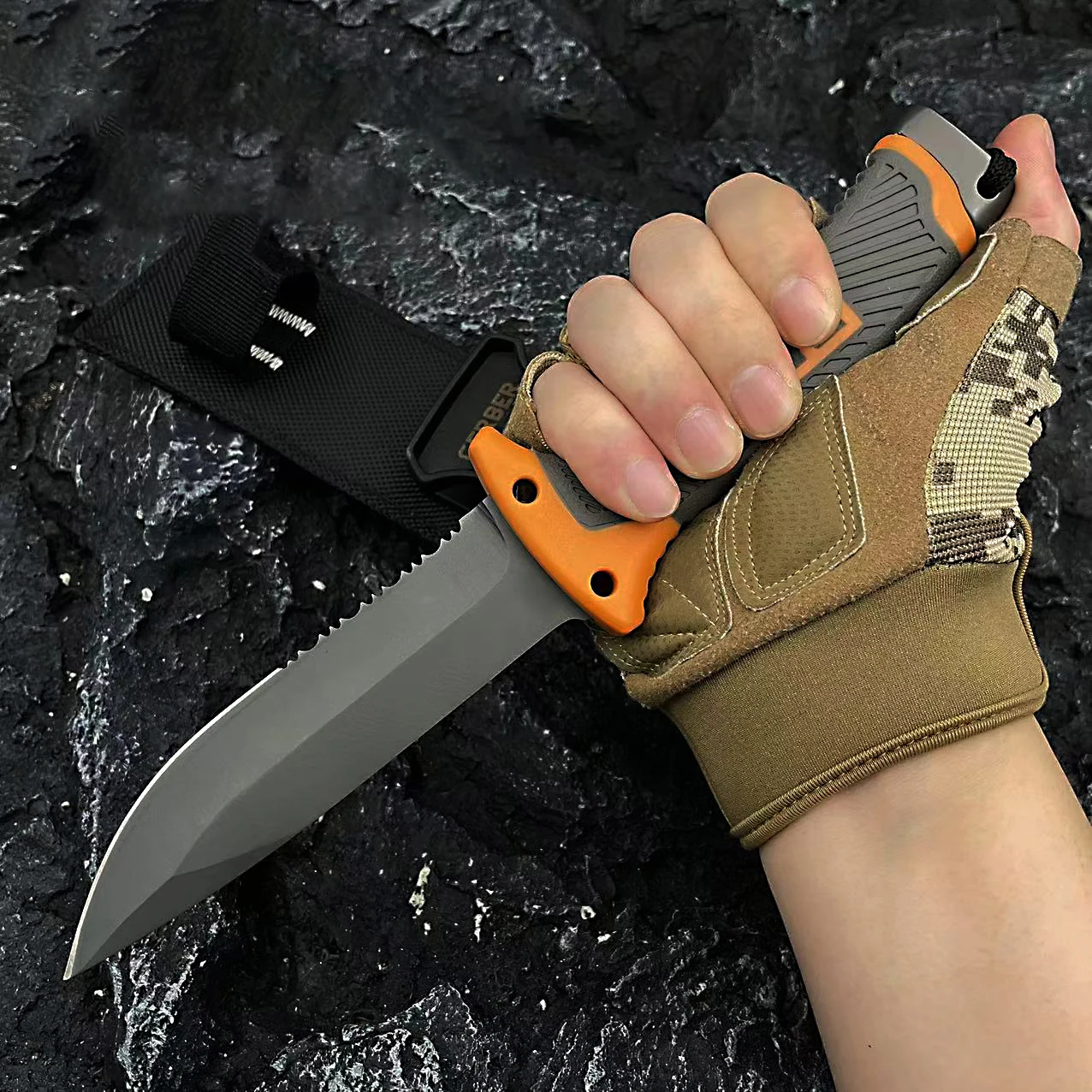 

Fixed Blade Knife Military Training GB 1500 High Quality Outdoor Camping Hunting Survival Tactical Pocket EDC Tool Knives
