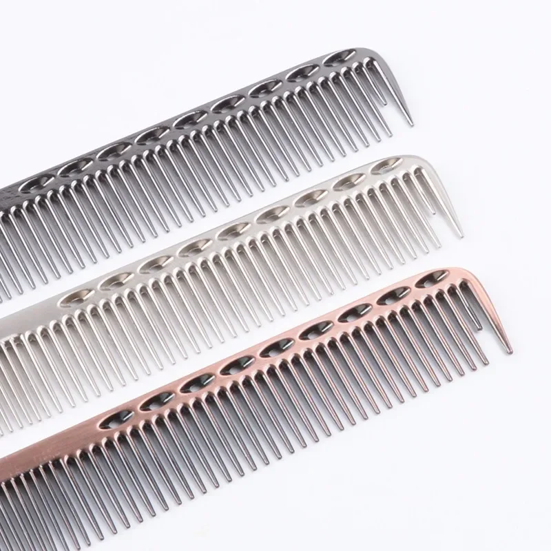 Space Aluminuml Hair Comb Pro Hairdressing Combs расческа для волос Hair Cutting Dying Hair Brush Barber Tools Salon Accessaries