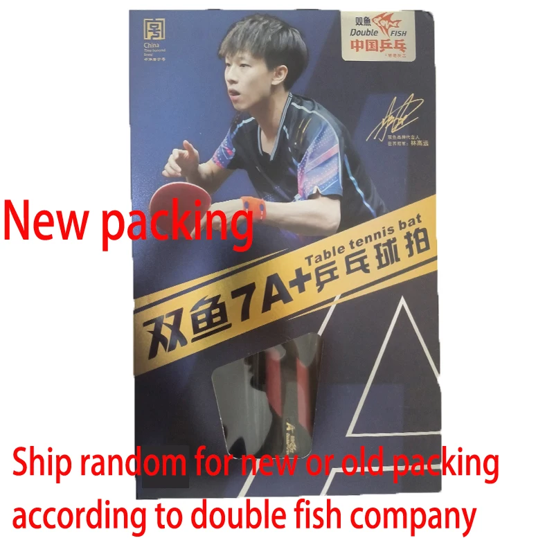 Original finished racket double fish 7a+c 7stars table tennis rackets wenge wood racquet sports pure wood fast attack with loop