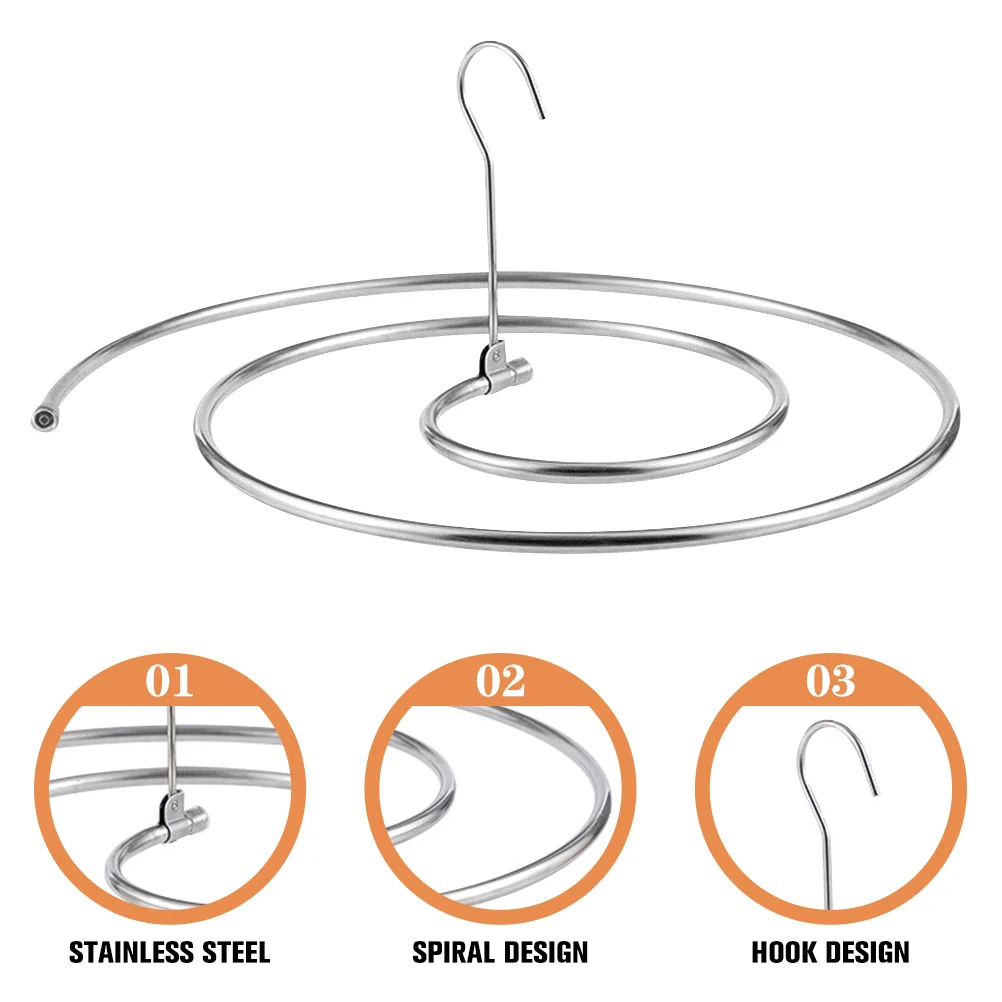 침대 린넨 건조 랙 나선형 담요, 행어 금속 벌크 의류 이불 커버, 세탁물 접이식 옷걸이, 2 개