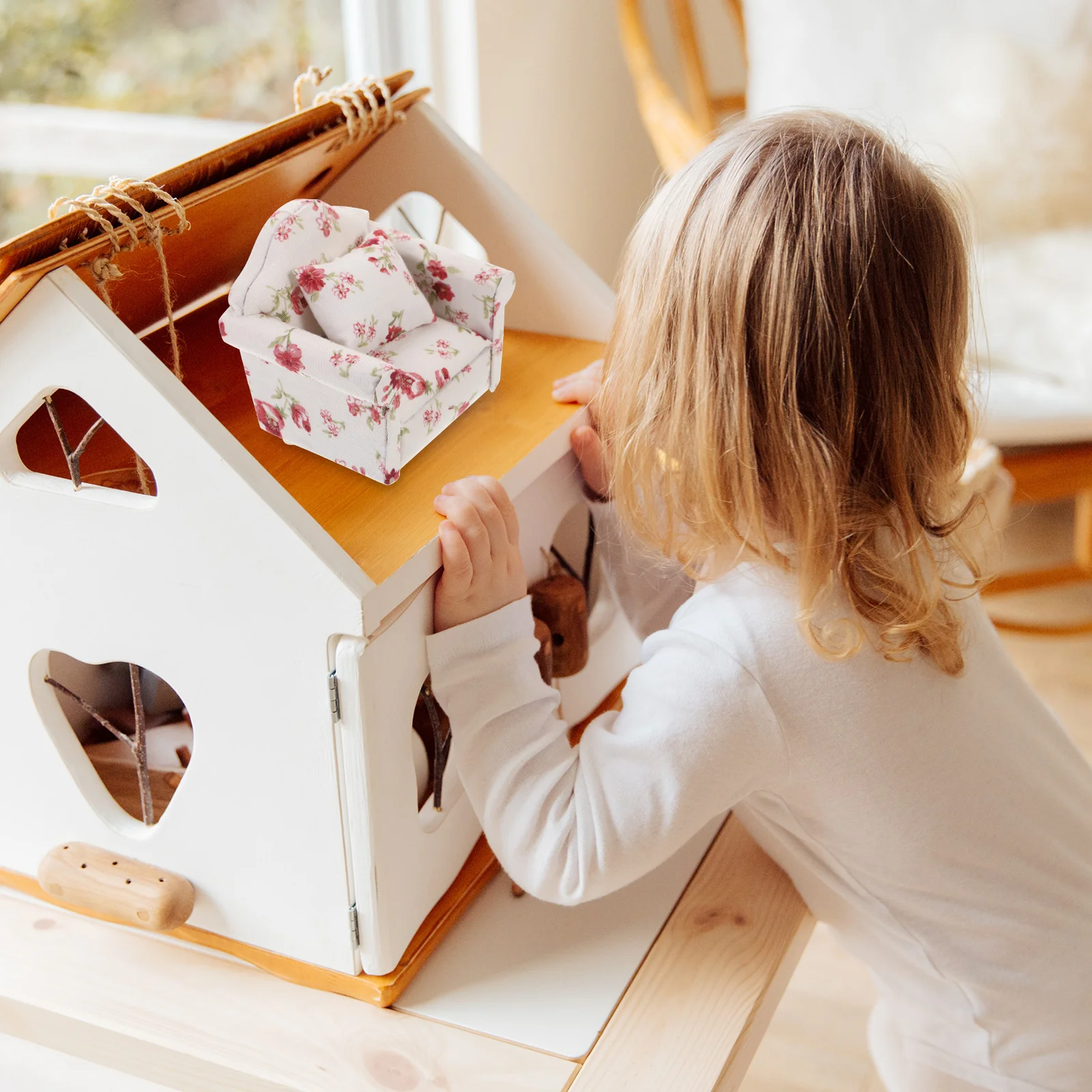 Meubels Voor Poppen 1:12 Bed Poppenhuis Accessoires 1/6 Zandbak Miniaturen Benodigdheden Sofa