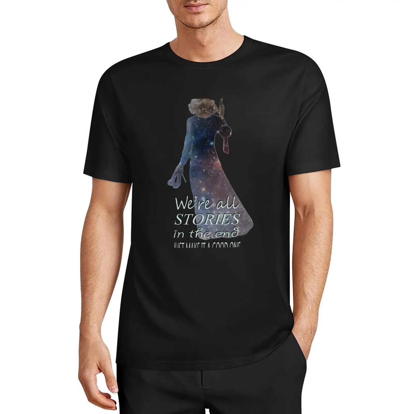 

We're All Stories In The End.... T-Shirt Short sleeve tee anime stuff plus size tops hippie clothes Men's clothing