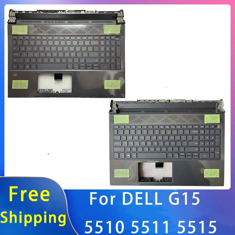 

New Original For Dell G15 5510 5511 5515 Replacemen Laptop Accessories Palmrest And Keyboard With Backlight 0V256H 0MF33N