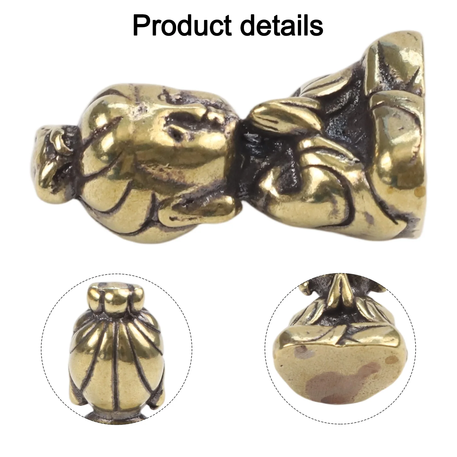 Cafe Guanyin Statue Chinese Delicate Figurines Miniature Office Ornament Pendant Vivid Bodhisattva Brass Buddha Mini