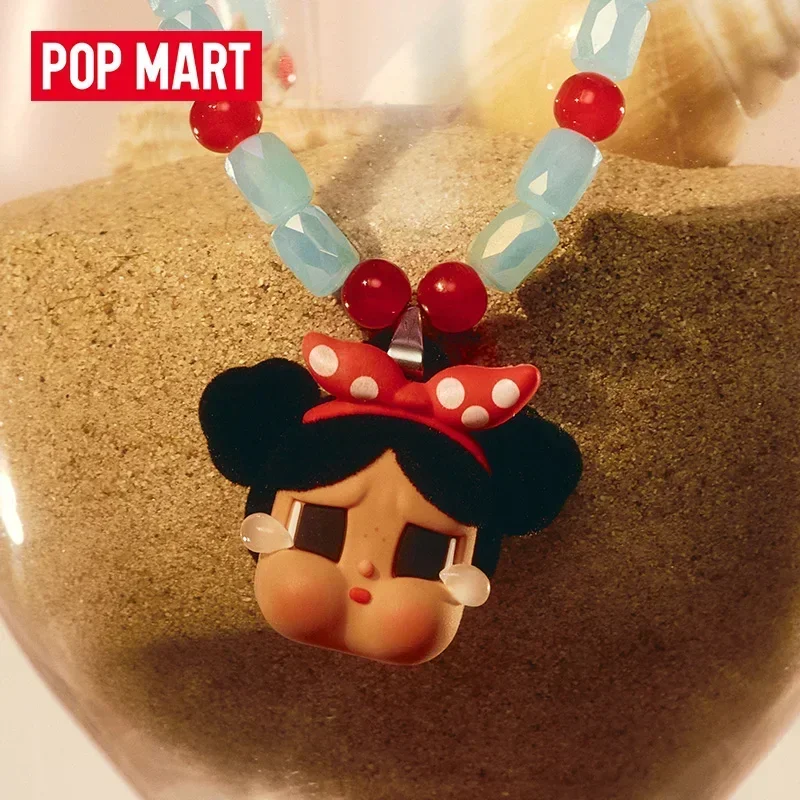 

POP MART CRYBABY Режим отпуска на серию Mystery Box, настоящая глухая коробка, сумка для игрушек Guess, фигурки с орнаментом, домашний декор
