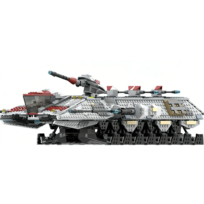 1767 peças moc star batalha ut terreno instável artilharia modelo de transporte blocos de construção presentes de natal ideia de brinquedo de arquitetura