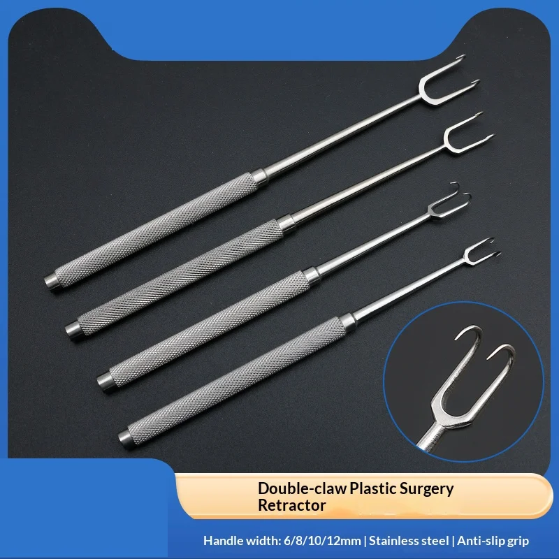 Double-claw Double-ball Retractor, Double Eyelid Retractor, Sharp-tip Blunt-tip Skin and Eye Bag Retractor fast shipping