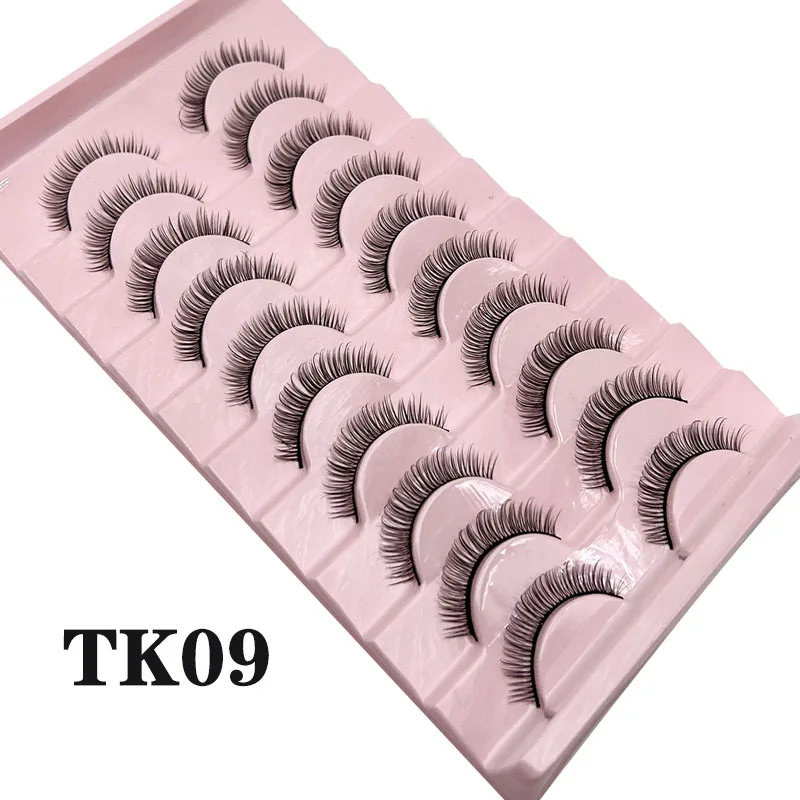 Russische Streifenwimpern 10 Paar Flauschige Kunstnerzwimpern 3D Falsche Wimpern Russische Volumen-Wimpern Künstliche Wimpern Giveaway Make-up – Detail 12