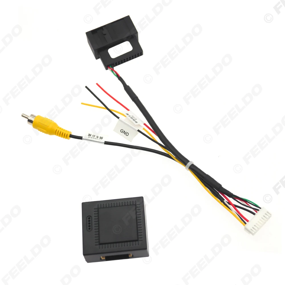 Car RGB Camera Adapter Wiring With Decoder For VW Tiguan(10-17)/Golf6(10-12)/Magotan(B7L;12-16)/CC(13-18) Equip OEM RGB Camera