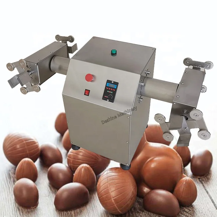 Automatic production of hollow chocolate machine sphere egg shaped belt mold