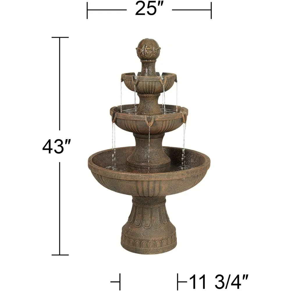 Italian Outdoor Floor Bubbler Fountain and Waterfalls 43