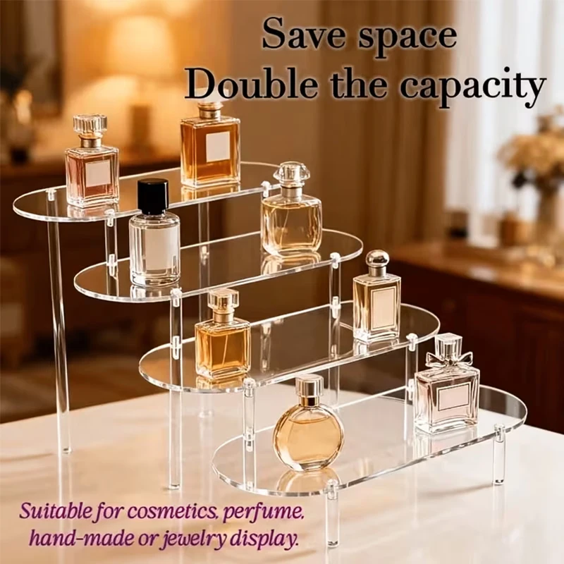 Clear Acrylic Display Stand For Anime Figures Shelf Organize