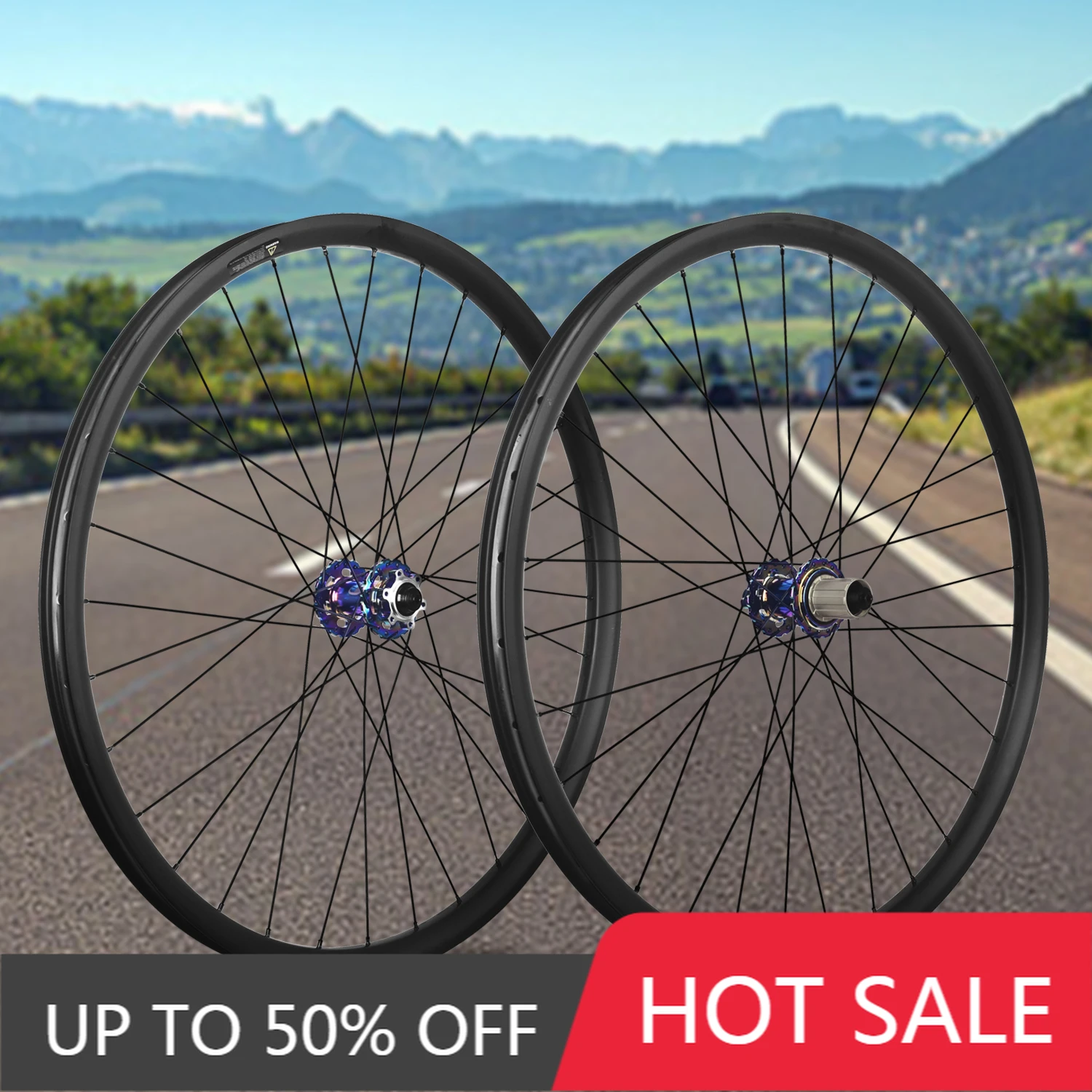 

STLF High-strength Carbon Fiber Mountain Wheel Set 27.5/29inch Disc Brake 32-hole Aluminum Alloy Hub Bicycle Wheel Set