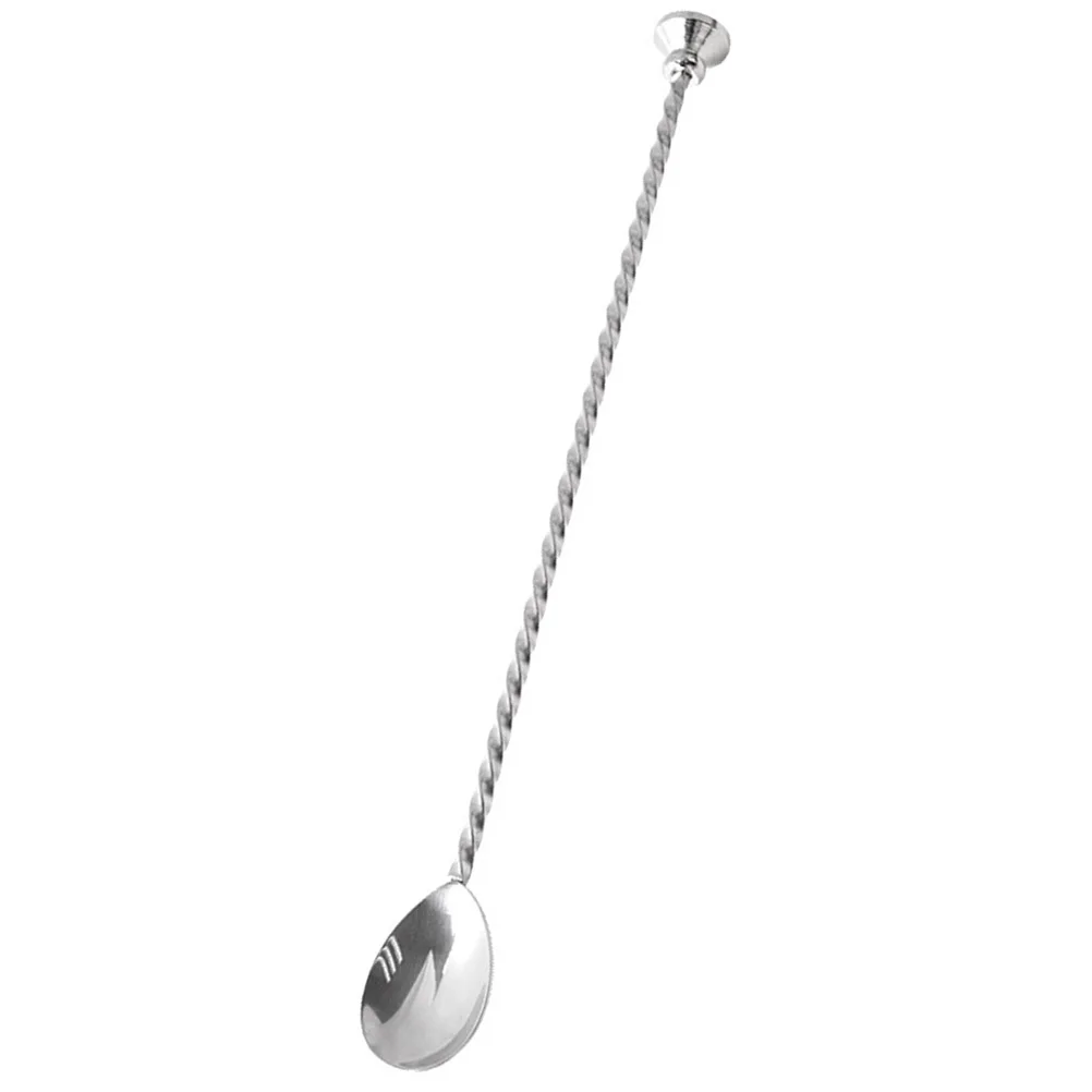 

Modern Stainless Steel Cocktail Spoon with Ball End Long Handle Stirring Spoon for Mixing Drinks Ice Coffee Sundaes Beverages
