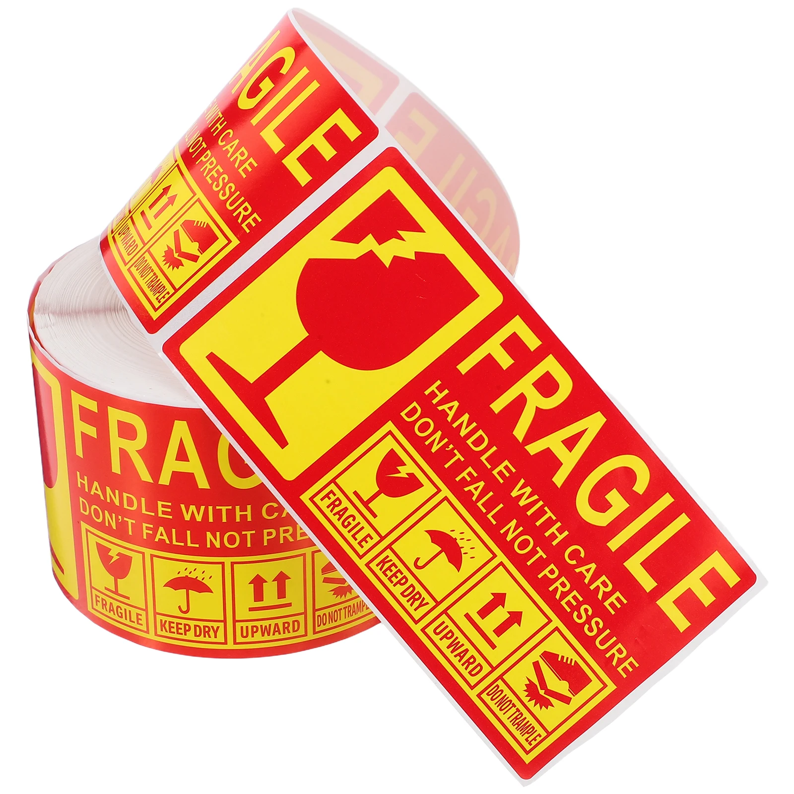 

300pcs Fragile Labels 13x7cm Handle With Care Stickers Heavy Shipping Adhesive Carton Warning Decal for Glass Ceramics