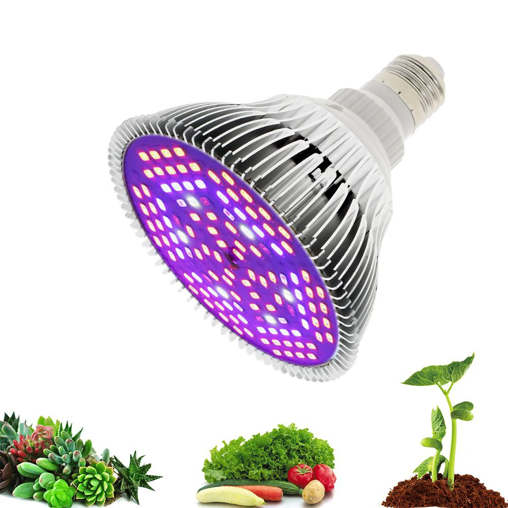 

LED Grow Light Full Spectrum 18W/28W/40W/80W/120W/150W E27 UV IR LED Growing Bulb for Hydroponics Flowers Plants LED Growth Lamp