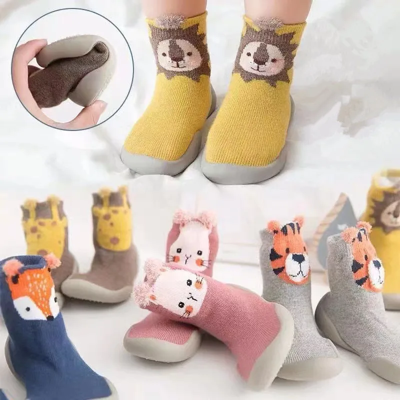 zapatos Spring Autumn Sneakers Soft Sole Walking Shoe Anti Slip Floor Socks Cute Baby Items Cartoon Animal Kids Shoes zapatillas