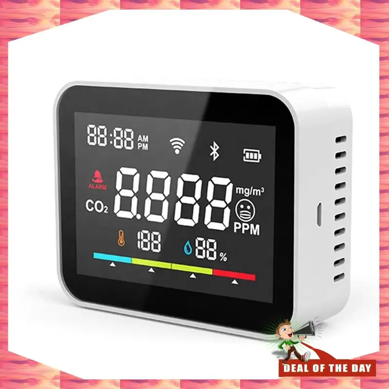 24-Hour Delivery Tuya CO2 Dioxide Detector WIFI CO2 Monitor Meter Co2 Sensor Indoor Agricultural Greenhouse Air Humiture Sensor