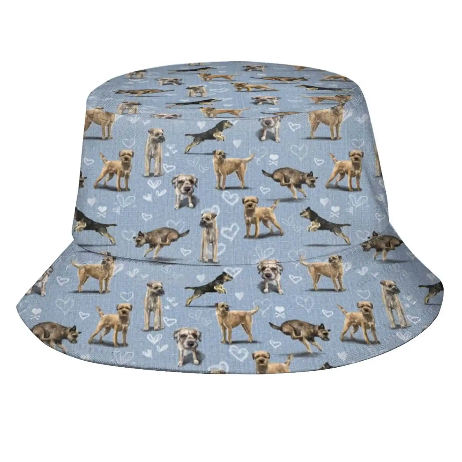 The Border Terrier Sun Cap Fisherman Hat Bucket Hats Border Terriers Breed Dogs Puppy Puppies