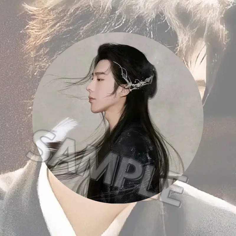 Liu Yuning series of "kiss" support badges, celebrity-related pendant accessories, a complete set of 9 items without repetition view 2