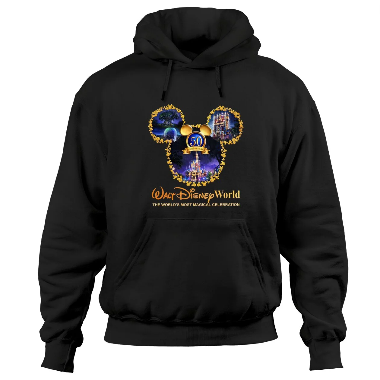 Disney Walt Magic World 50th Anniversary Hoodies, Disneyworld Matching Family Hoodies