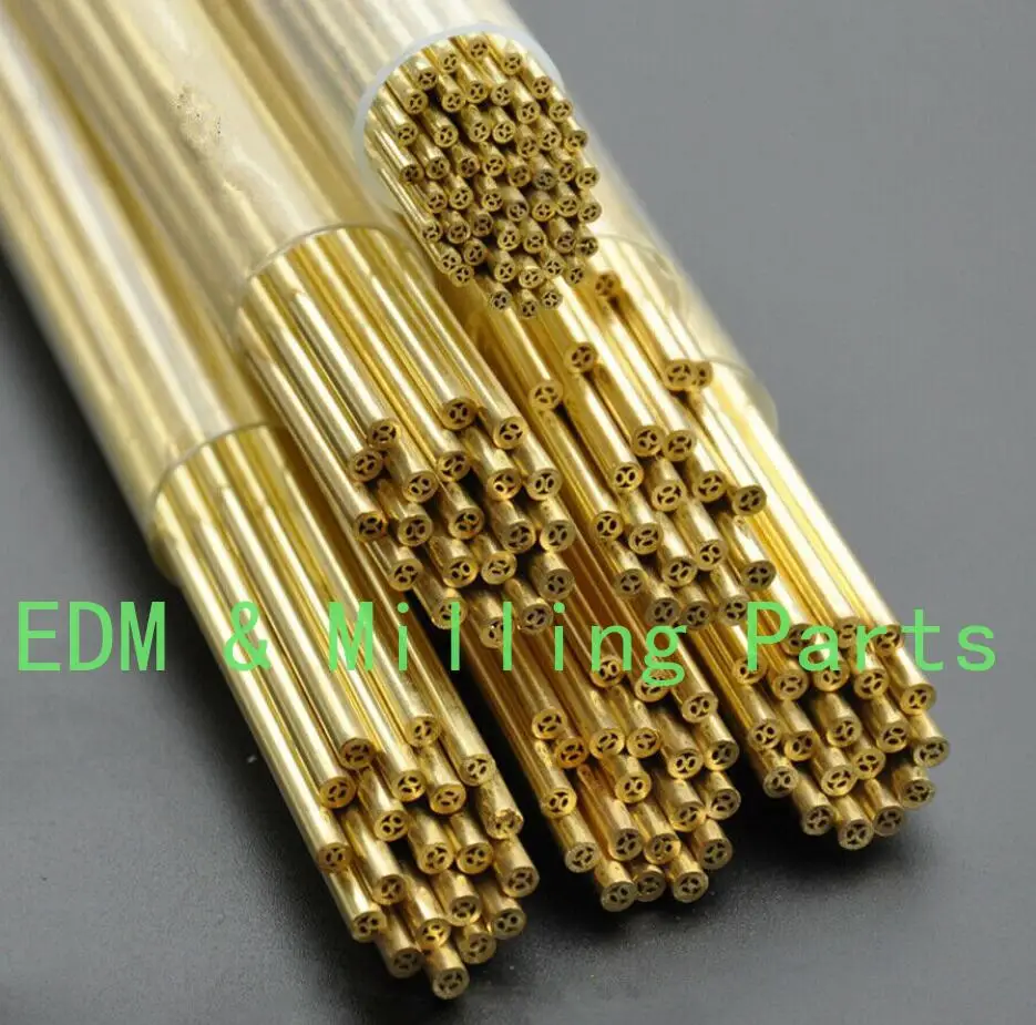 

30PCS CNC EDM Drilling Machine Brass Electrode Tube Multi-Channel (1.00-3.00) *400MM For CNC EDM Puncher Mill Part