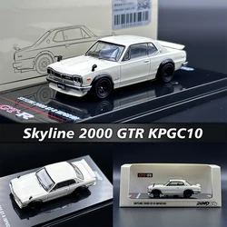 INNO In Stock 1:64 Skyline 2000 GTR KPGC10 Ivory White Diecast Diorama Car Model Collection Miniature Toys