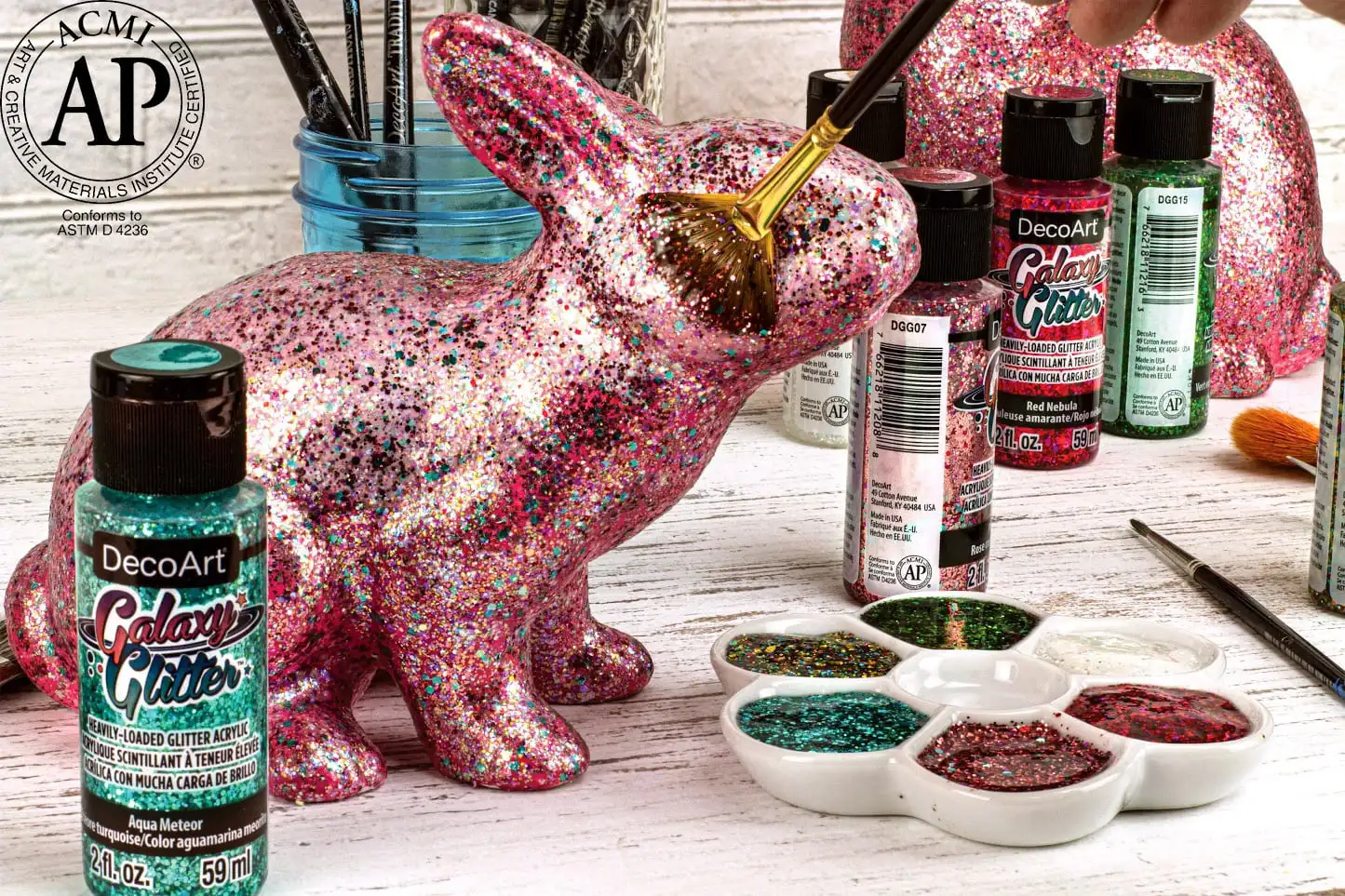 American original Decoart Acrylic paint DGG series flash color GALAXY GLITTER акриловые краски suitable for all surfaces