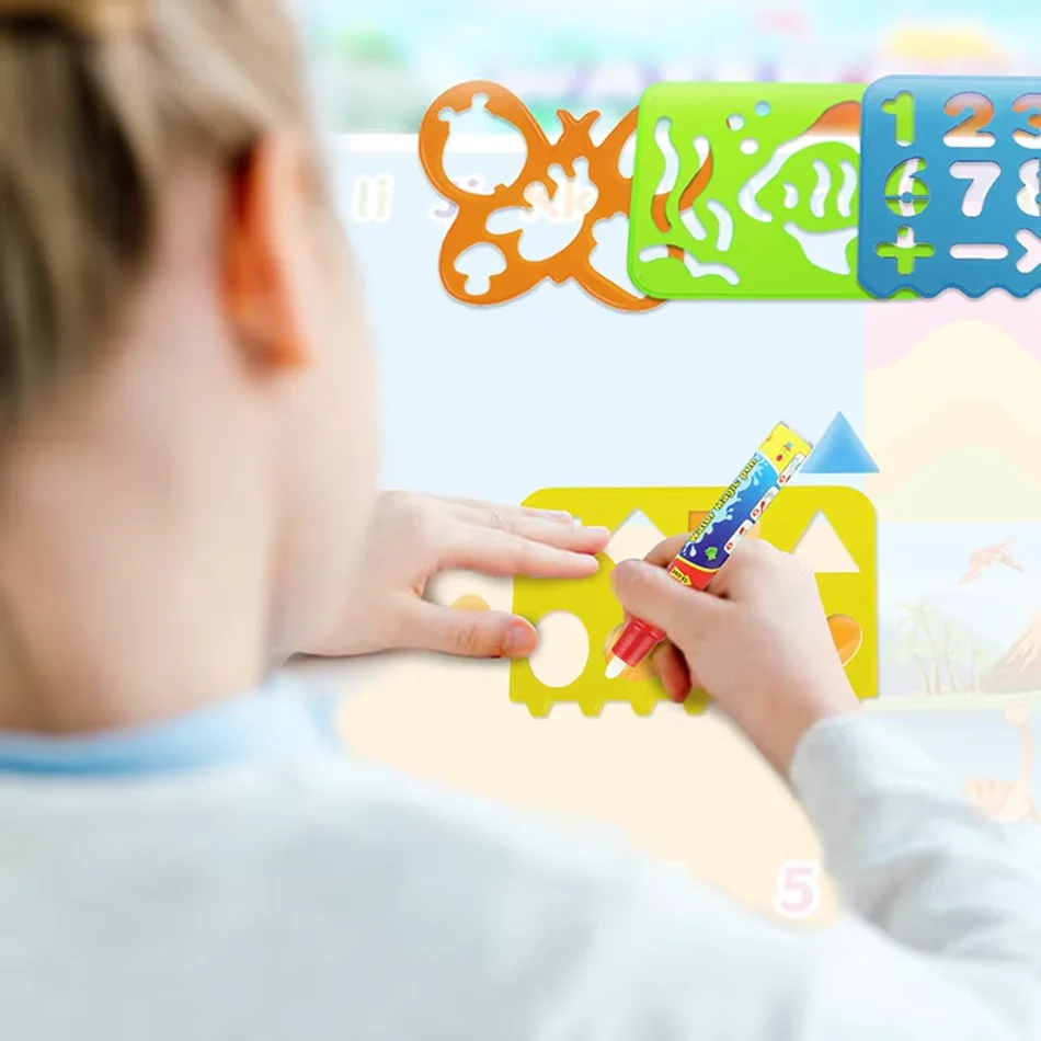 ملحقات حصيرة رسم مائية سحرية، قالب رقمي للحيوانات، لعبة رسم مائية EVA، أداة فنية، لعبة تعليمية للأطفال