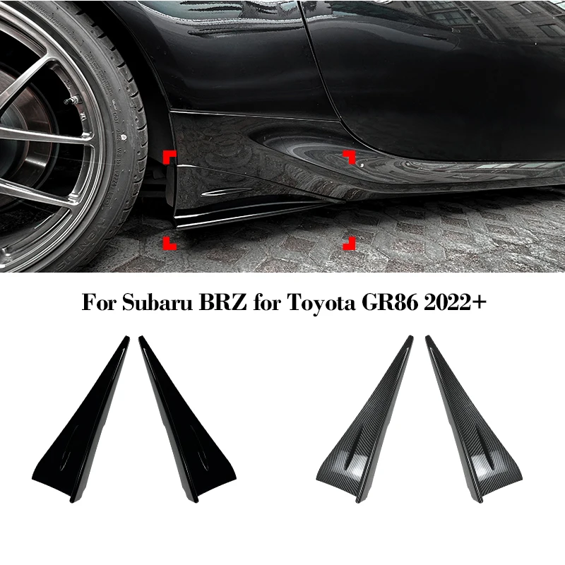 

Rear Side Skirt Wrap Corner For Subaru BRZ For Toyota GR86 2022+ Diffuser Splitter Spoiler Exterior Auto Parts Car Accessories