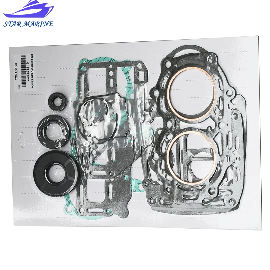 3G4-87121-0 Power Head Gasket Kit For TOHATSU NISSAN 9.9/15/18HP NS15D Outboard Engine