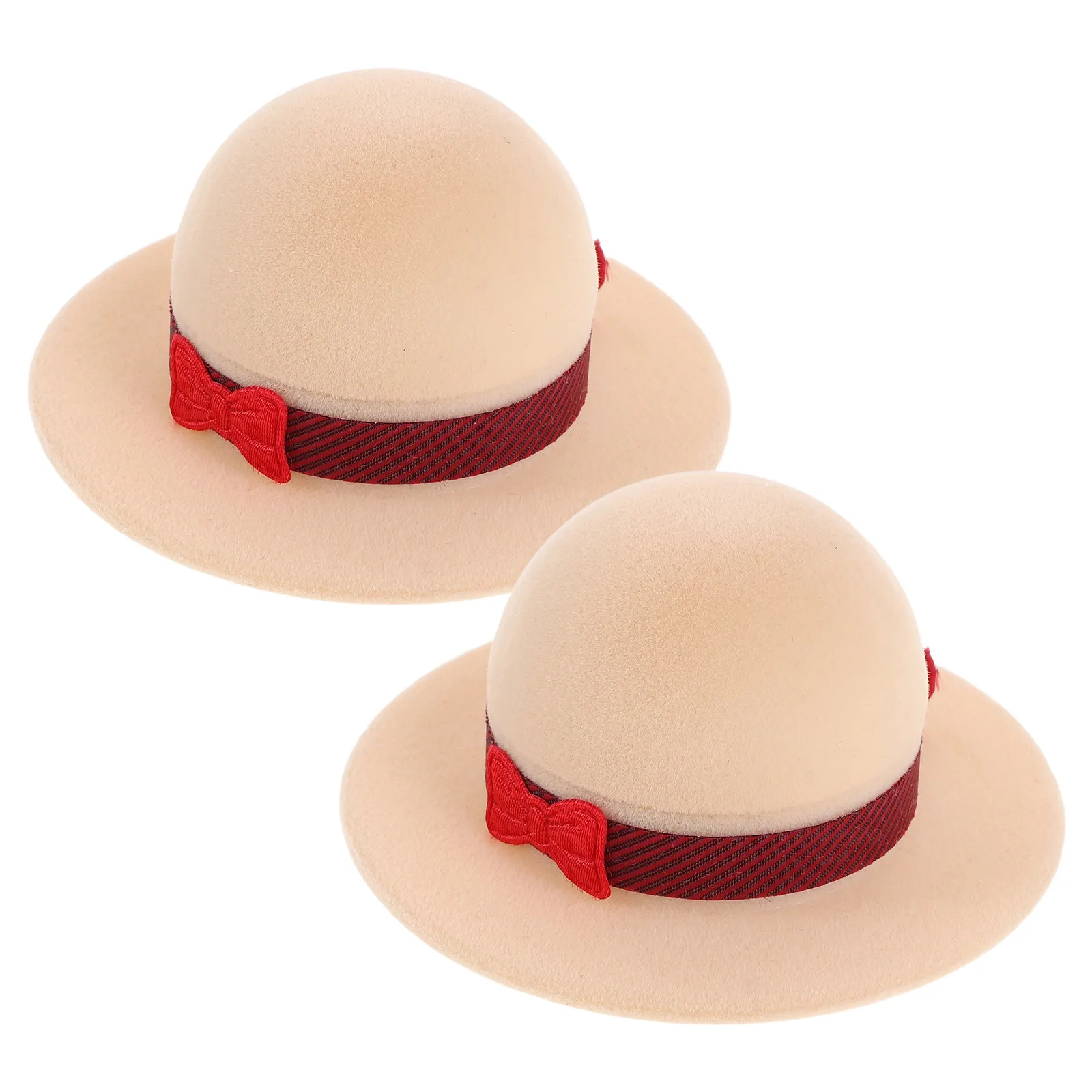 2Pcs Round Hat and Jewelry Box Set Vintage Style Storage for Rings Earrings Hats Travel Organizer Gift for Women Graduation