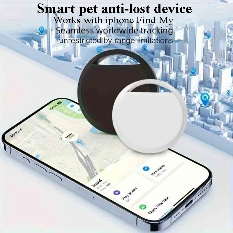 Bluetooth GPS Pet Smart Anti-lost Tracker, Real-time Locator, Key Wallet Luggage, Smart Tag for Apple Find My (iOS Only)