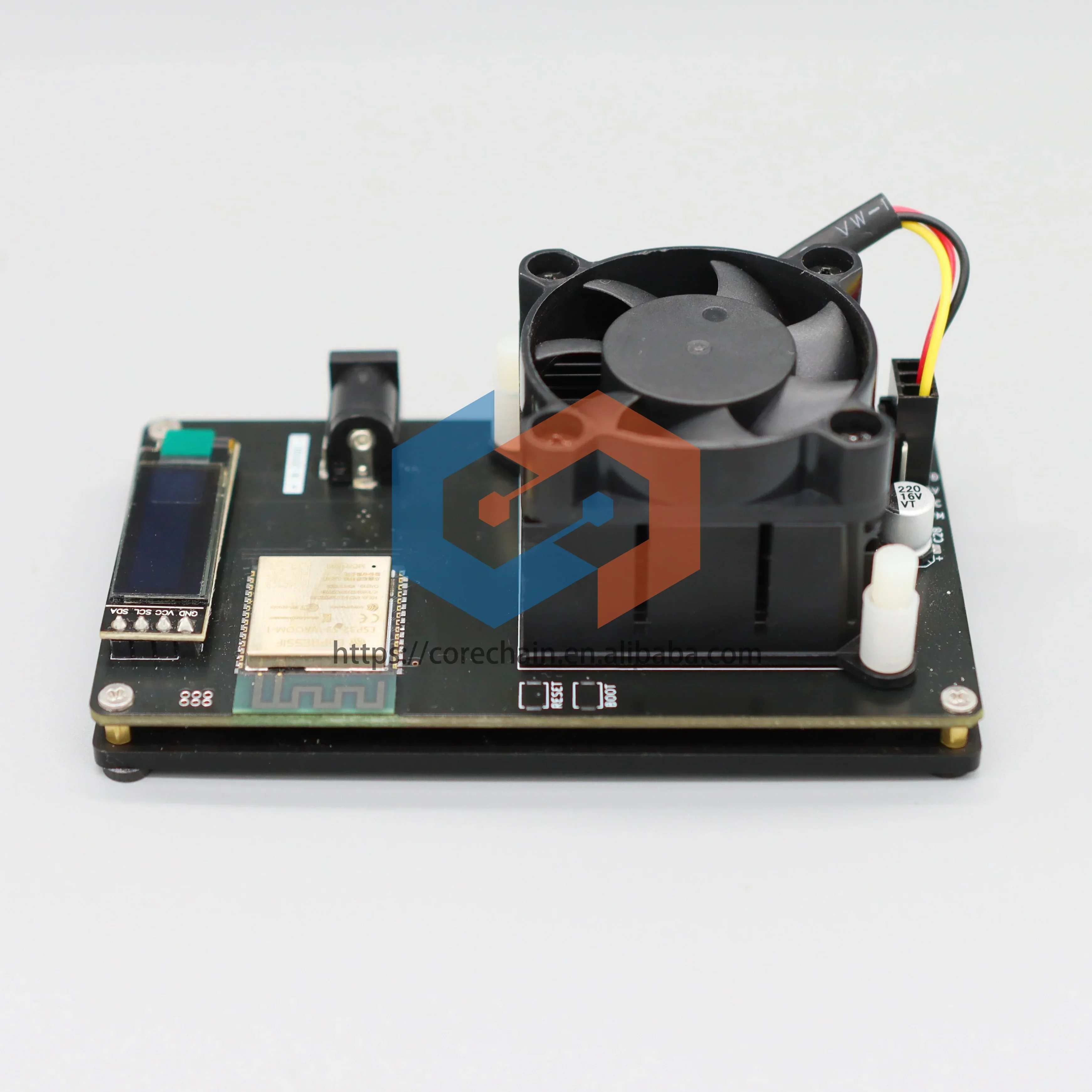 Kit fai da te transfrontaliero Bitaxe Ultra 500GH/S BM1366 Chip Asic Sha256 Mini server ASIC open source con alimentatore