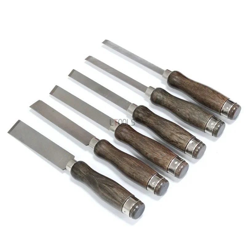 Multi Style Wood Handle White Steel Shovel Knife High Hardness Toughness Resistance Leather Skiving Tool Woodworking Tools Set