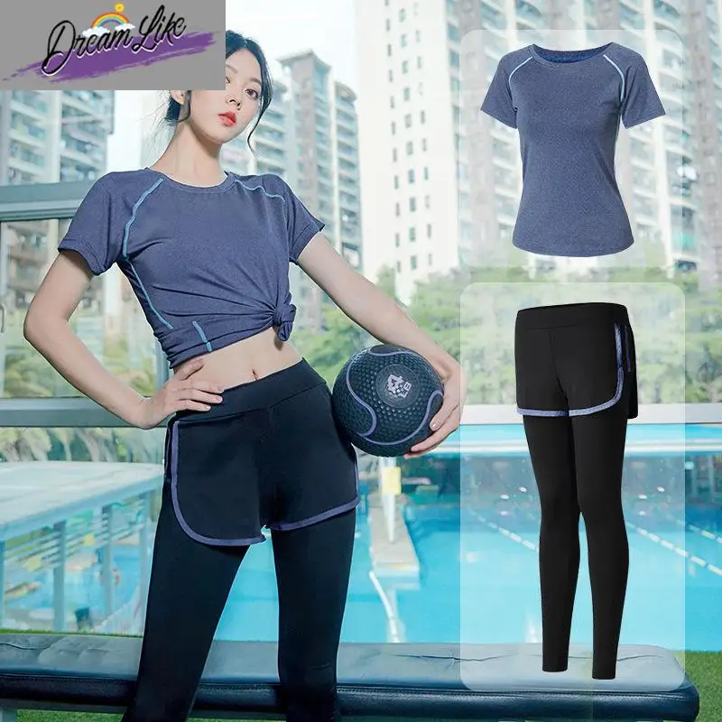 

Летняя одежда для йоги, женский спортивный костюм, одежда для бега, одежда для квадратных танцев, спортивный комплект, спортивные брюки