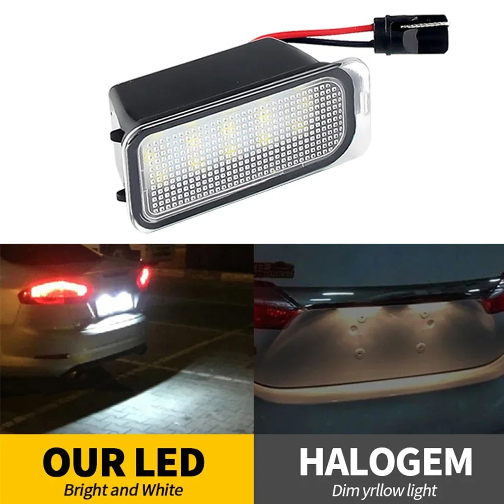 1/2 قطعة Canbus LED رقم لوحة ترخيص ضوء مصباح لفورد إسكيب اكسبلورر رينجر C-MAX S-MAX B-Max التركيز فييستا كوغا مونديو