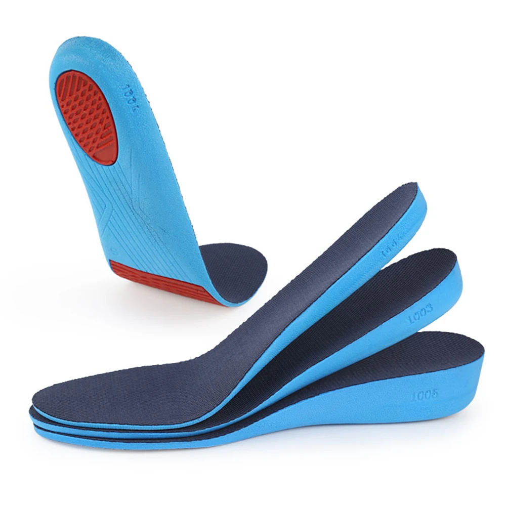 

Height Increasing Insoles Invisible Full Length Heel Lifts Ventilated Deodorant Shockproof Shoe Pads Fit Most Shoes Sneakers