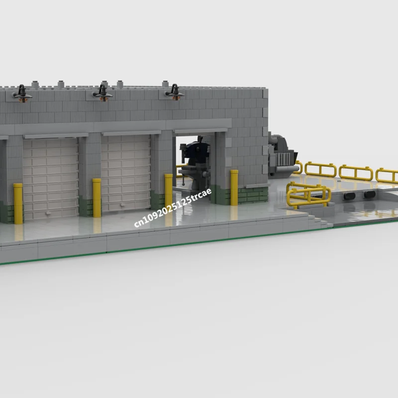 새로운 5306개 조각 도시 핫 스트리트 뷰 모듈러 레일사이드 머신 샵 모델 블록 DIY 창의적 아이디어 키드토이 생일 선물