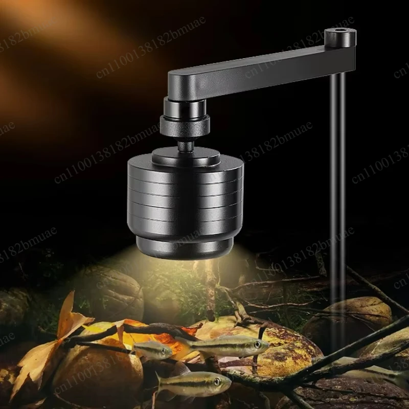 Fishkeeping Lighting Fish Tank Light LED 3 Colors Waterproof Adjustable Aquarium Lamps Clip-on Aquatic Plants Fishbowl Lamp