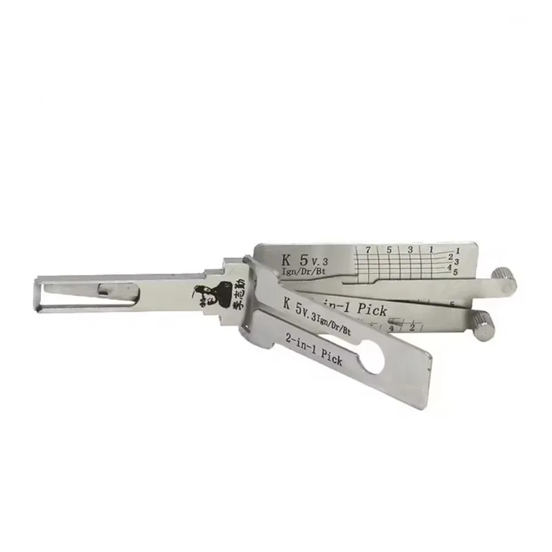 Original Guaranteed Lishi 2 in 1 VA2T HU100-10 TOY48 K5 HY22 HU162T-8 TOY2018 SIP22 CH1 Stainless Car Door Opening Lockpick Tool