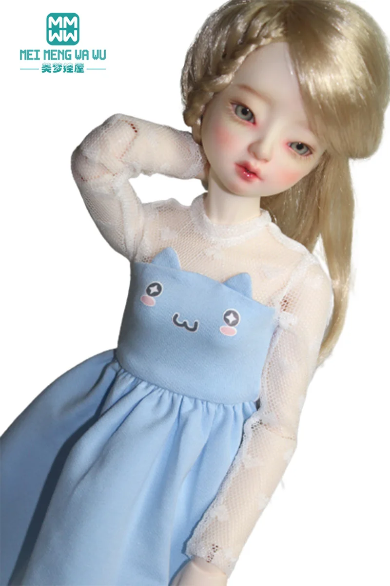 

BJD Dolls Clothes for 43cm 1/4 MSD FaFashionable cat ear skirt pink, blue, black