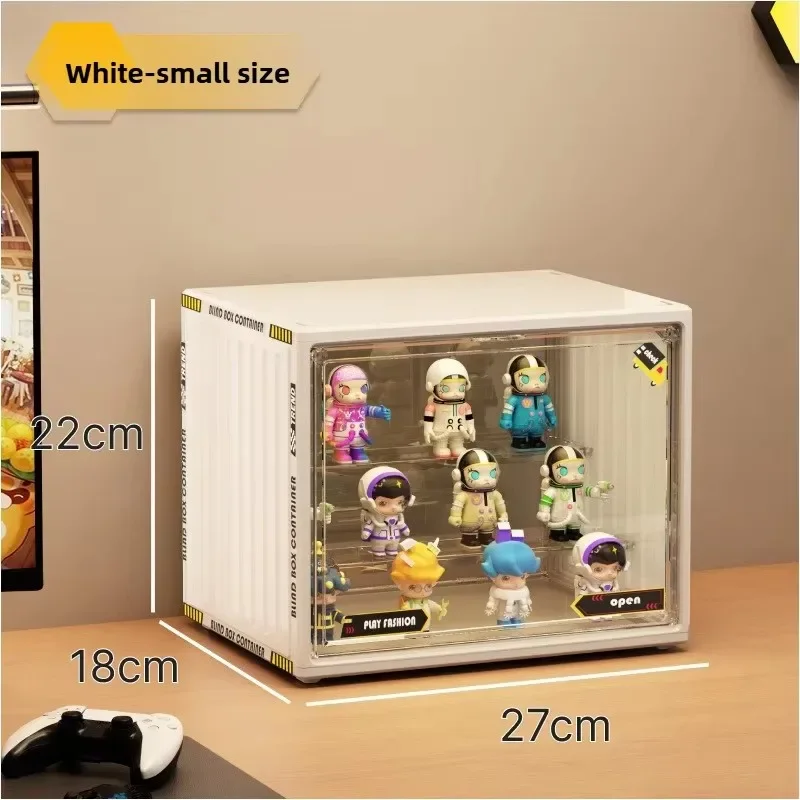 Three-layer Acrylic Storage Rack: Dust-proof Car, Action Doll and Jewelry Finishing Rack.