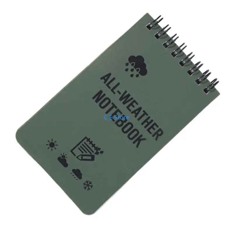 Waterproof Notebook Tacticals Pocket Notebook All Weather Paper Notebook 7.6x12.7cm For Outdoor Activities Recording