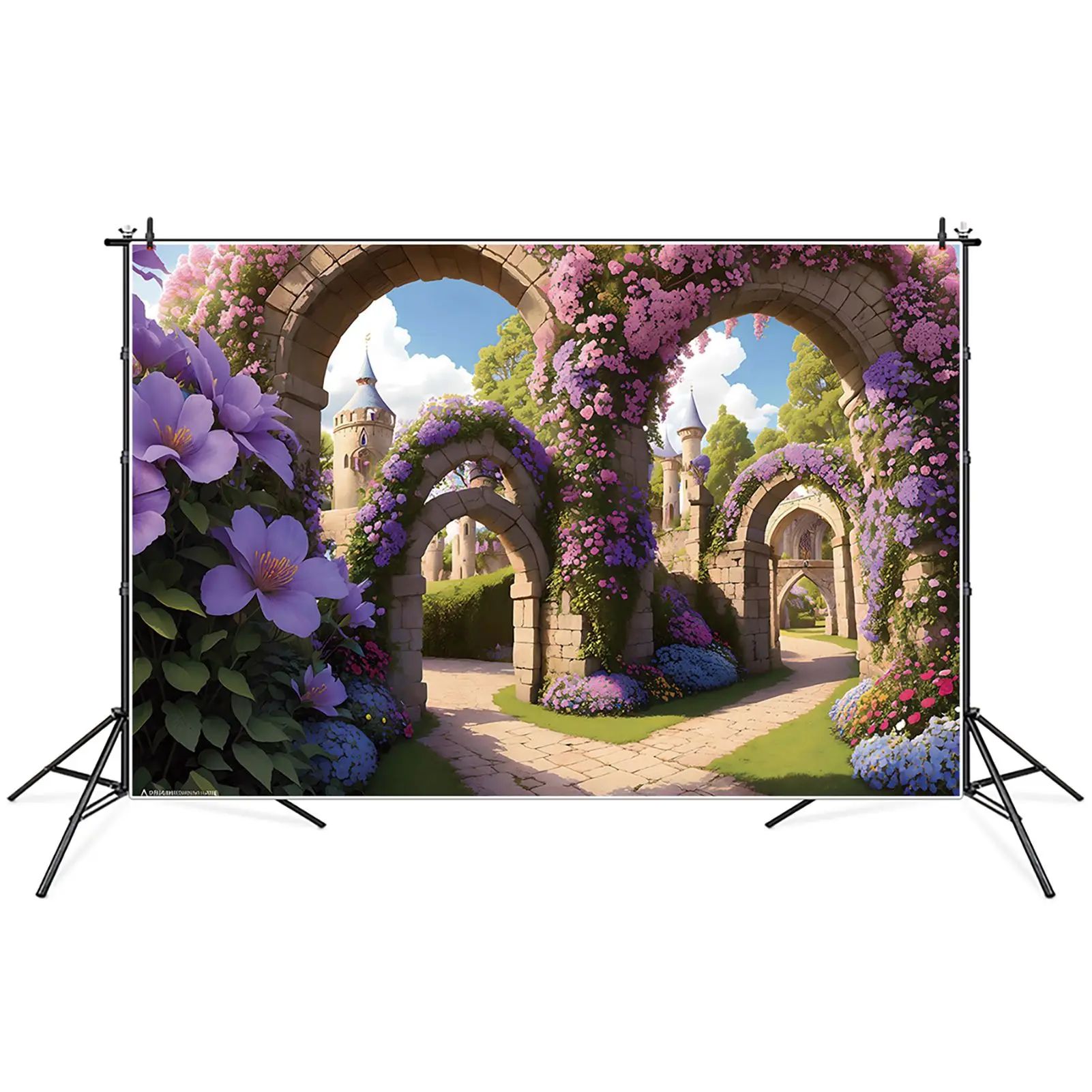 ฉากหลังภาพฤดูใบไม้ผลิของเด็กสำหรับการถ่ายภาพพื้นหลังเจ้าหญิงที่กำหนดเองสำหรับงานเลี้ยงวันเกิดอุปกรณ์ตกแต่งบ้านวันหยุด