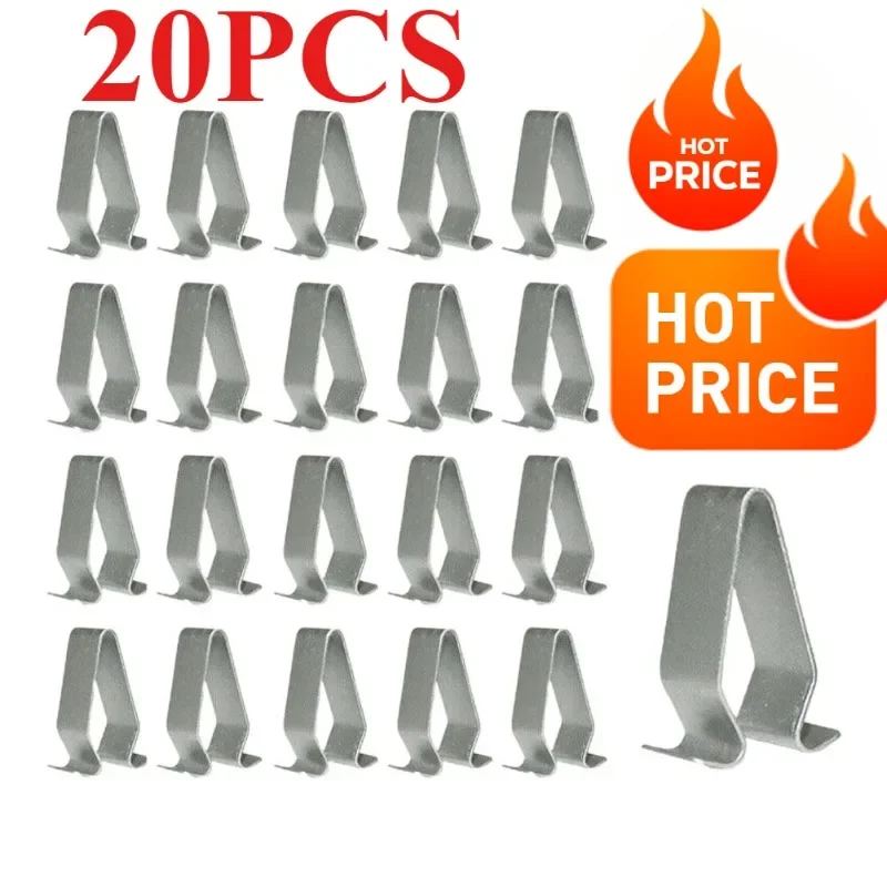20pcs Volkswagen Sagitar Golf V-Shaped เกณฑ์ Trunk ความดัน Strip Tailgate Fastener คลิปโลหะแดชบอร์ด Audi Auto Fastener