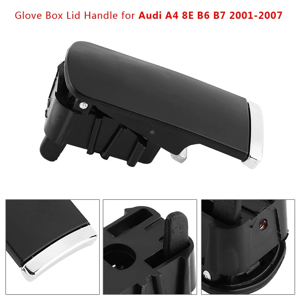 Lid Glove Box Lid Handle Left Hand Drive Glove Box Lid Handle Puller for A4 8E B6 B7 2001‑2007 Glove Box Lid for Audi A4