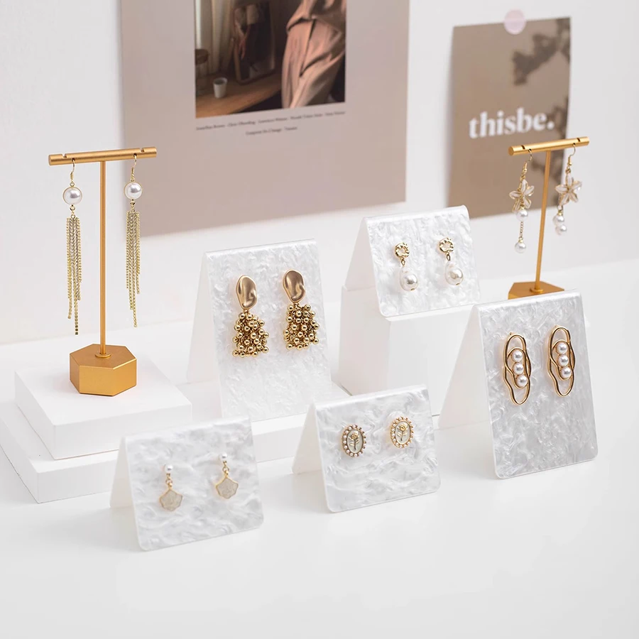 Acrylic Cloud Pattern Earring Display Stand, Simple and Fashionable Ear Stub Holder Case , Vertical Jewelry Earrings Rack