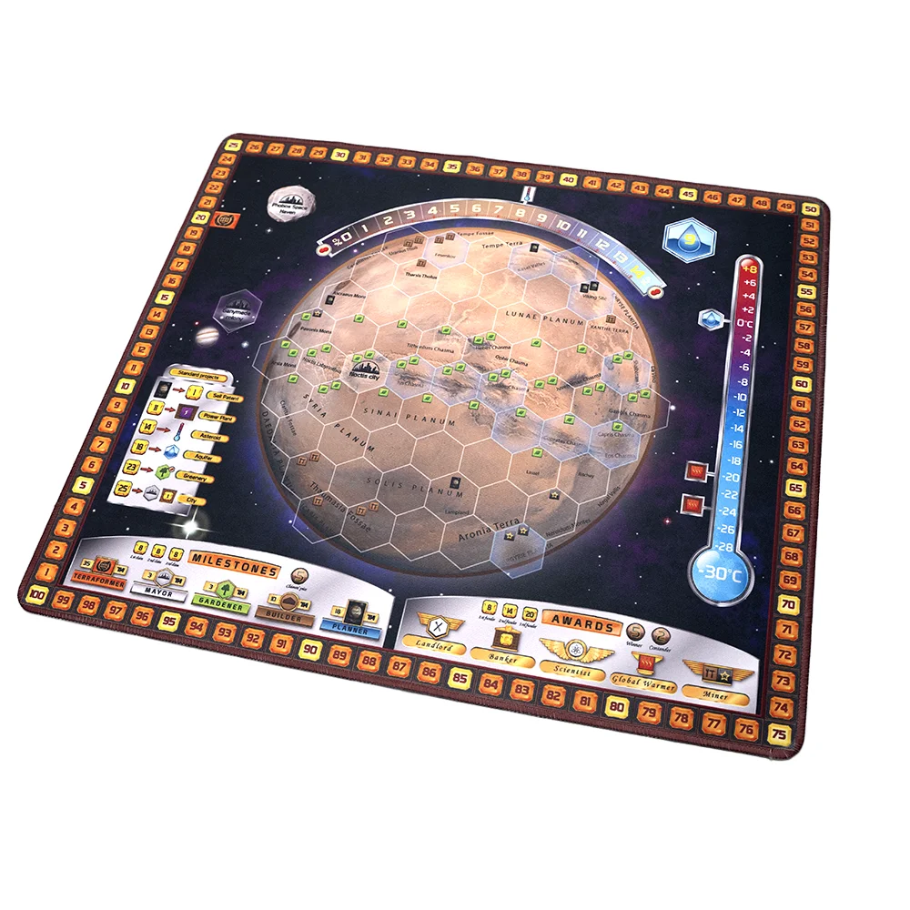 Terraforming Mars Board Game Play Mat Map Player Board Accessory to Base Game and Expansions