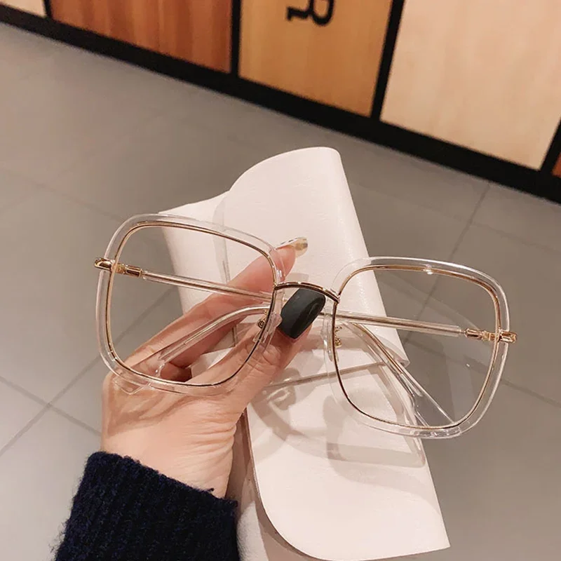 Kacamata Filter biru macan tutul hijau elegan, bingkai kacamata wanita, kacamata baca persegi, kacamata presbiopi, Plus Gafas